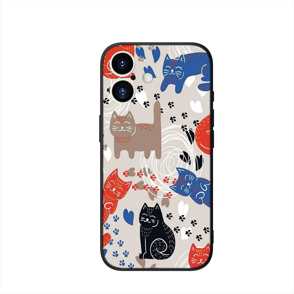 

Phone Cover for Samsung Galaxy A55 A54 A25 A36 A17 A26 A35 A33 A34 A14 A37 S8 S9 S20 S21 FE S10 Plus Case Cat Meow Lovely Anime Galaxy S10+