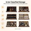 6 Layer Jewelry Box Wood Jewelry Organizer Storage Box Without Mirror Multi Compartment for Rings Earrings Necklaces Bracelets