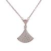 Baojia V Gold Electroplated Mother-of-Pearl Pendant Necklace