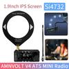 AMNVOLT V4 ATS MINI Radio 1.9inch IPS Screen Full-Band DSP Radio LSB USB Transistor Pocket Radios for Walking Hiking Camping