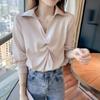 Chiffon Shirt Women's Long Sleeve Bottoming Shirt Spring and Autumn Korean Style Elegant Women's Top