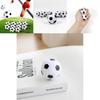 White Mini Toy Soccer Ball For Kids Soft Pu Foam Non-inflatable Solid Sports Ball
