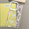 Transparent Phone Case For iPhone 16 16e 15 14 13 12 Mini 11 Pro Max X XR XSMax 7 8 Plus SE 2020 Pink Bow Knot Soft Back Cover