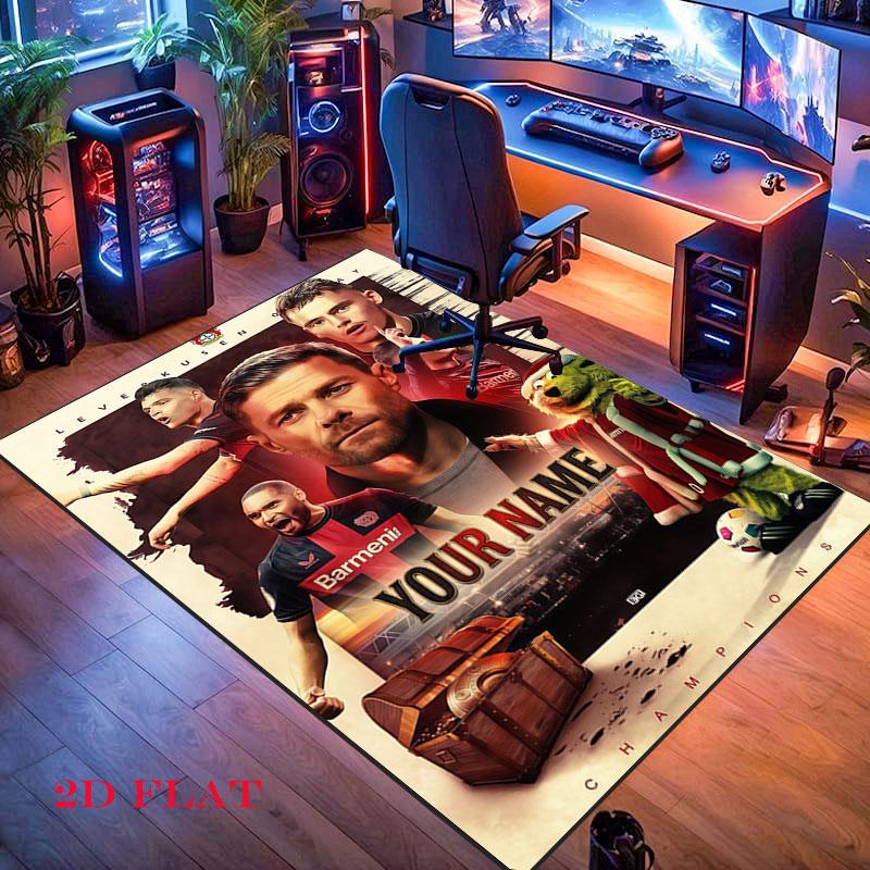 Custom Bayer Leverkusen Carpet Rug for Living Room Bedroom Home Sofa Decoration,Kids play Nonslip Floor Mat
