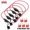 Auto Mini Blade Adapter Sicherungshalter Stecksicherungssockel Spritzwassergeschützt für 12V 30A Drahtabschaltschaltersockel Feuchtigkeitsgeschützt Spritzwassergeschützt