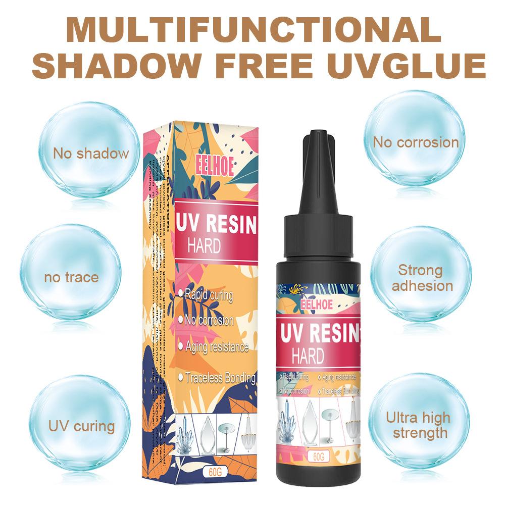 УФ-смола для ремонта кристаллов, клей для экрана, термоусадочный лист, твердая резина, мягкая резина, отверждаемая УФ-излучением