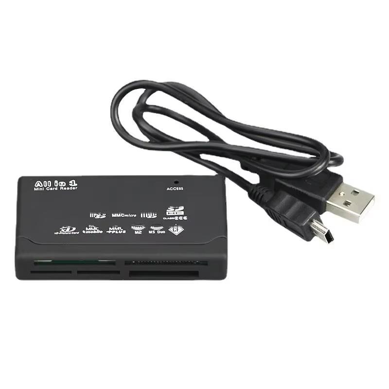 6 in 1 USB Card Reader Extreme Micro SD MMC Mini XD M2 MS DUO TF Memory Card Writer Computer Tablet Laptop Data Transfer Adapter