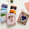 Mini Photo Album 3 inch 36 Sheets Hollow Heart Mini Card Organizer Bag for Children Girls Boys Holiday Birthday Gift