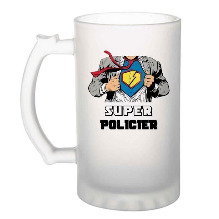 Super Cop Beer Mug Beer Glass Pint Job Retirement Colleague Work