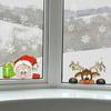 Christmas Glass Sticker Decorative Waterproof PVC White Snowflake Double Side Printed Window Cling for Showcase