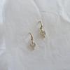 925 Sterling Silver Plated 14K Gold Japanese Vintage Diamond Zircon Pendant Earrings for Women Exquisite Everyday Jewelry