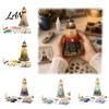 Sea Glass Art Projects Lighthouse DIY Kit, 3D Light Up Decorative Table Centerpieces Craft Coastal Lighted Ornament for Adults, Home Decoration Style