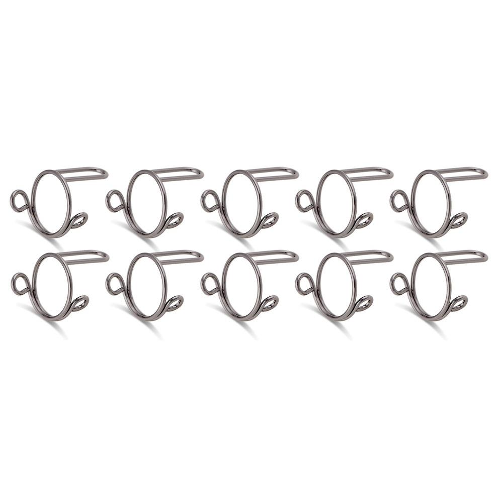 

10Pcs Adjustable Nail Rings Removable Thin Design Nail Art Decoration Reusable Comfortable To Wear Fingertip Protective Cover чёрный