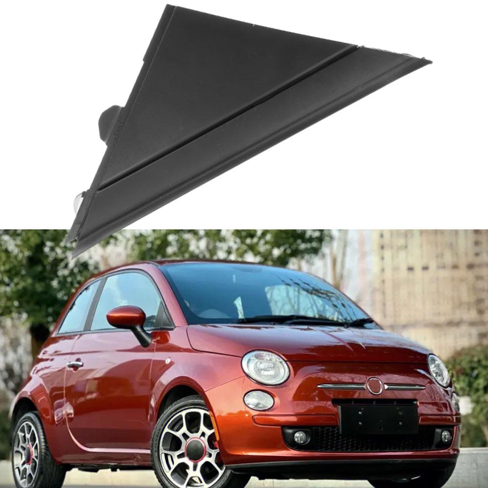 2 Piezas Triángulo Embellecedor Espejo Retrovisor Lateral LH RH Cubierta Bandera Espejo de Puerta Molduras LH RH para Fiat 500 2012-2019 1SJ85KX7AA 1SD00KX7AA