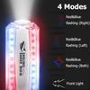 Outdoor Red Blue Strobe Light Police Light Warning Lights Usb Rechargeable Flashlight Shoulder Clip Flashing
