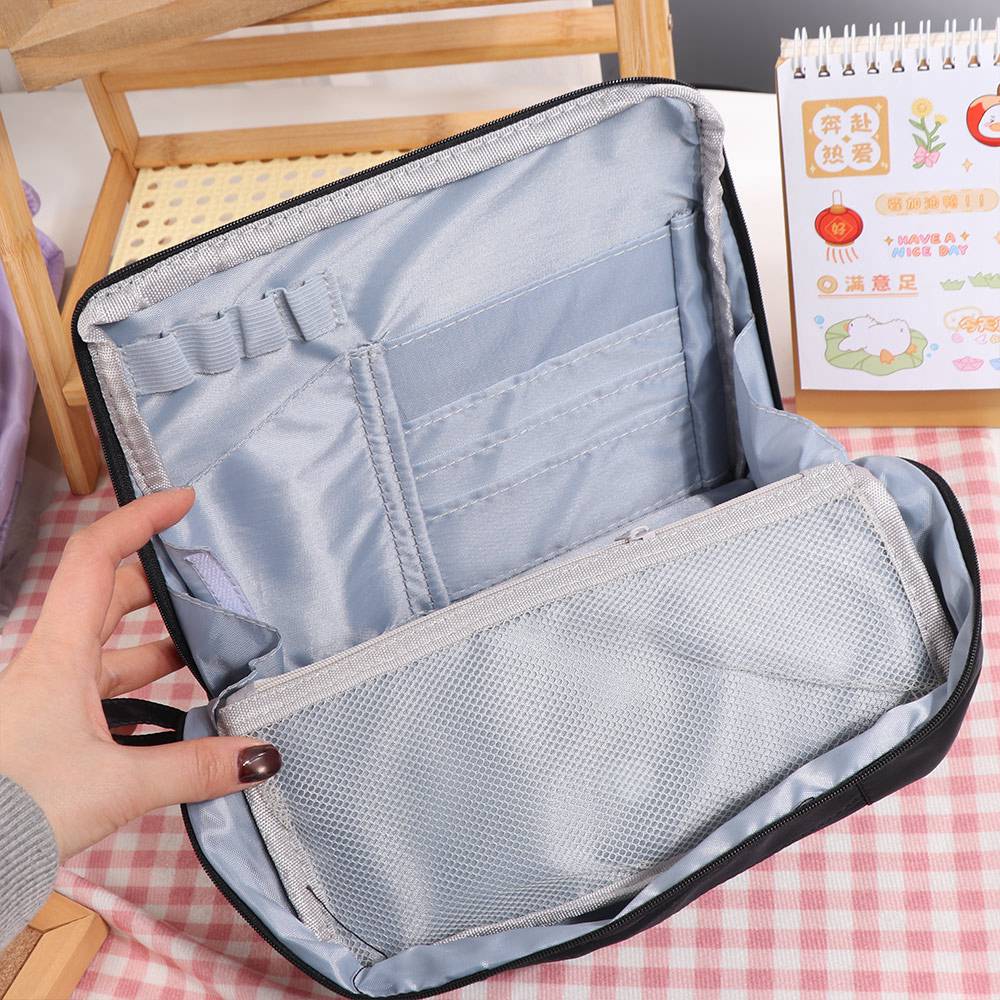 Cosmetics Storage Pen Storage Bag Multilayer Pencil Box Folding Pencil Case Children Gift