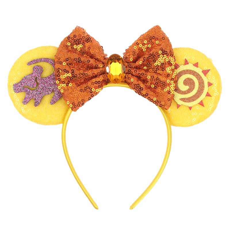 Nieuwste Mickey Mouse Oren Hoofdband Kid Adult Festival Party Pailletten Strik Haarband Vrouwen Baby Girl Party Haar Accessoires