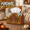 1pc Rural Farming Tissue Box | Multi-functional Seasonal Hot Napkin Dispenser,available Suitable for Home, Harvest Parties Barn Sunflower Gnome Pumpki