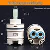Ceramic Hot/Cold Faucet Cartridge Kit for Kitchen, Basin, and Shower Repair