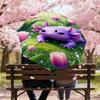 1PC Axolotl Umbrella-8-Rib Reinforced, Automatic Open, Lightweight & Durable, Fashion Accessory for Outdoor, J0376
