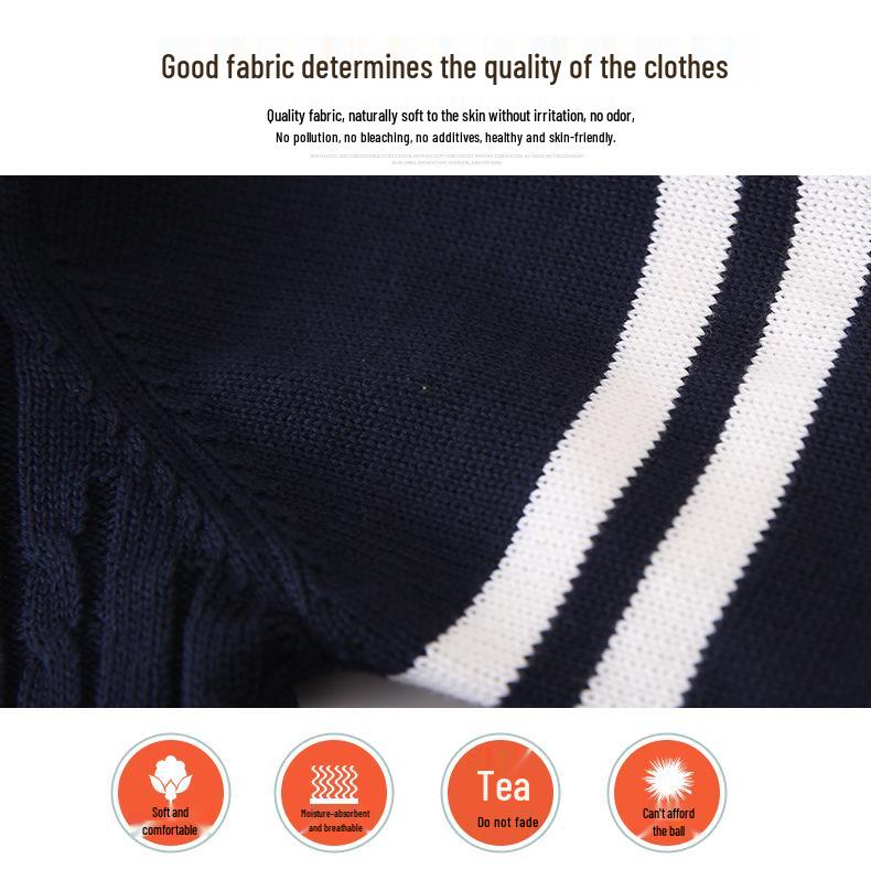 2025 Spring & Fall Elementary School Knitted Cardigan Uniform Set for Boys & Girls