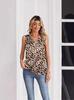 Stampa Leopardata Dimagrante Casual Taglie Forti Moda Estiva da Donna