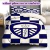 Leeds United Pattern Bedding,Quilt Set Quilt Cover Pillowcase Home Birthday Gift (1*duvet cover+2*pillowcase,without core)