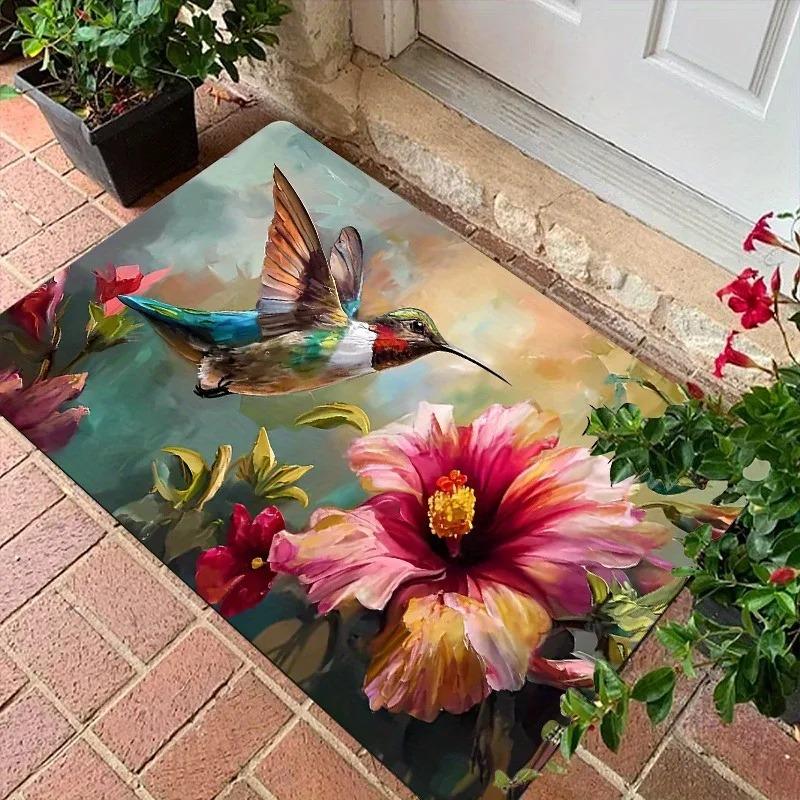 1PC Duck Pattern Kitchen Rugs Non-Slip Door Mats Pop design Bathroom Rug Bath Mat Carpet for Home Sink Laundry Decor