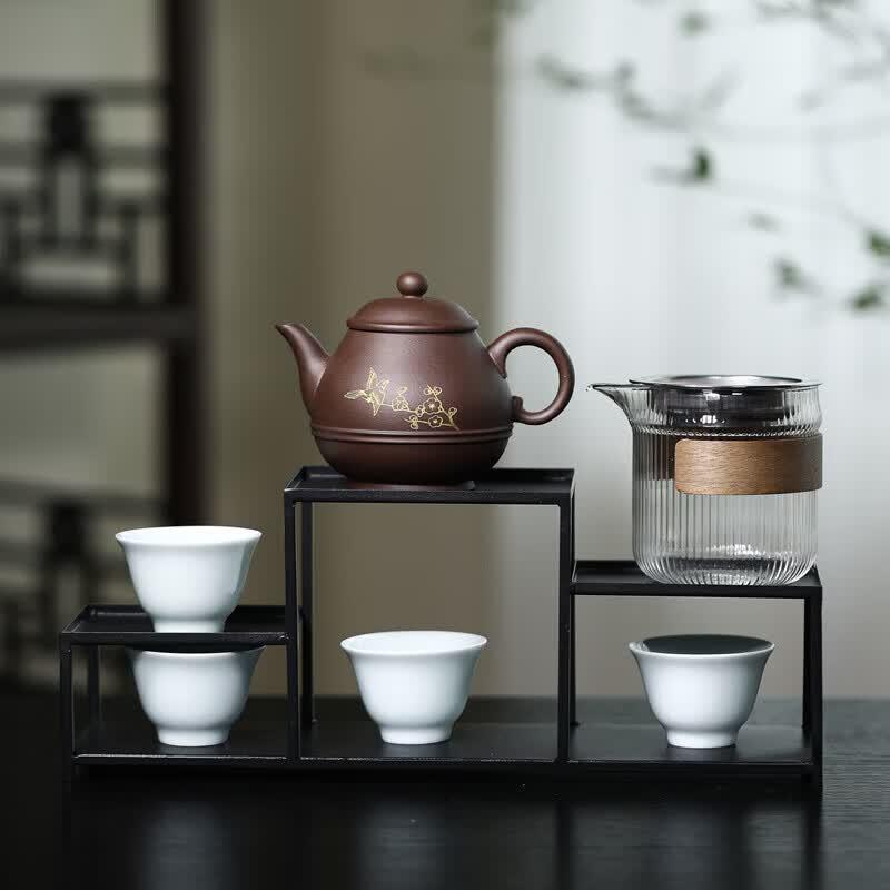 

Wanchunhe Joyful Plum Blossom Zisha Tea Set