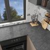 JSEVEM Wallpaper Sticker, Marble Sheet, Cutting Sheet, Remake Sheet, Marble Look, Dark Gray, Glossy, Interior Reseal, Kitchen Table, Thick, Waterproof