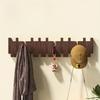 Wooden Coat Hanger No Drill Wall Hook Piano Key Design Clothes Rack for Dressing Room