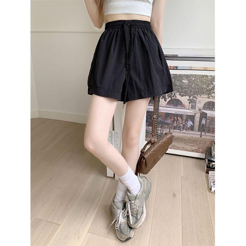Working High-waist Shorts for Women In Summer Thin New Style High-waist Loose Casual and Slim Small Wide-leg Pants