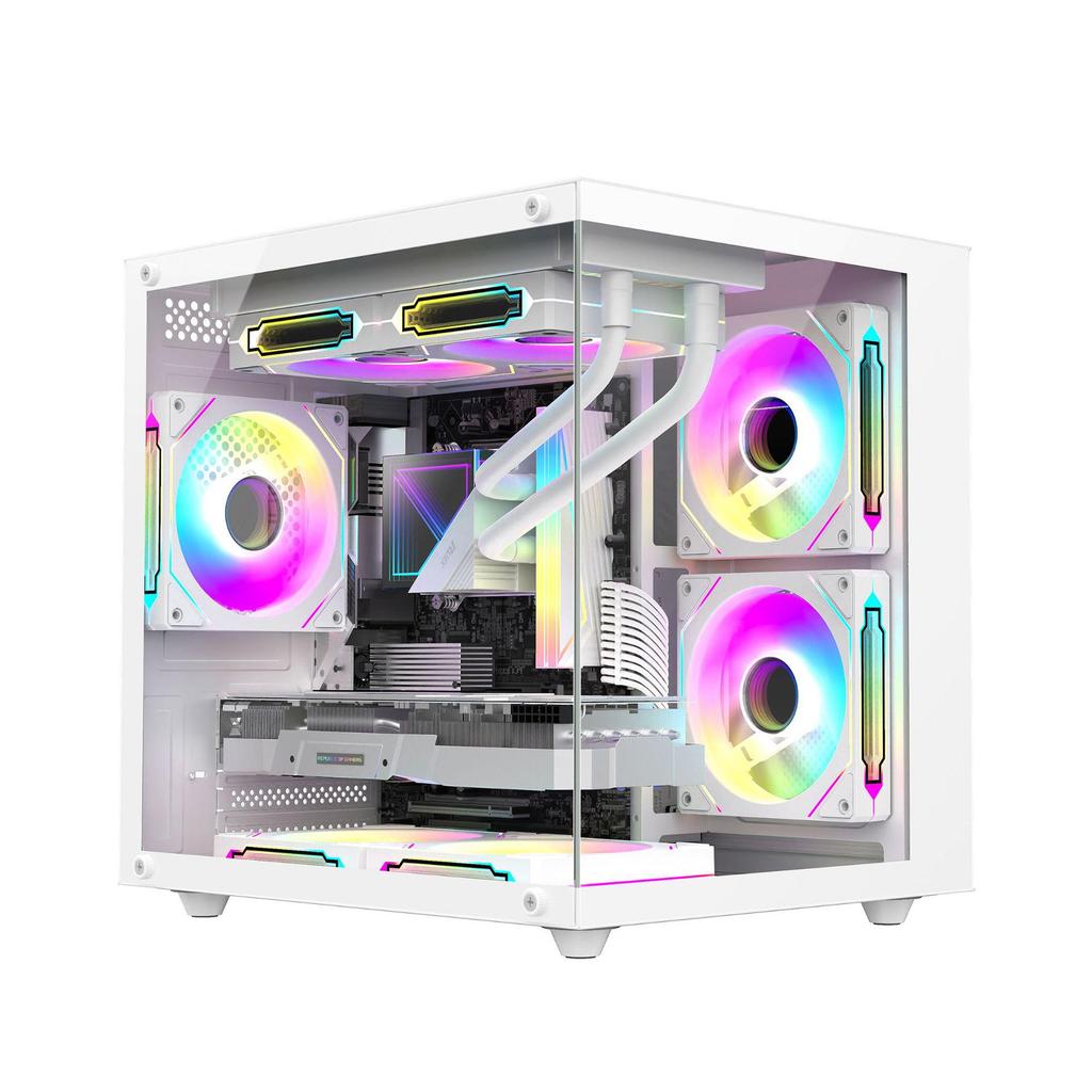 Seaview MATX Water-Cooled Gaming Case with Panoramic View