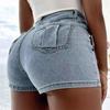 Y2k Denim Short For Girls All-Match Women's Shorts Zipper Fly High Waist Jean Shorts Fashion Elegant Daily Party Club Streetwear