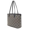 Tory Burch T Monogram Classic Print Zipper Tote Bag Women Tote Navy-Blue 152299-405