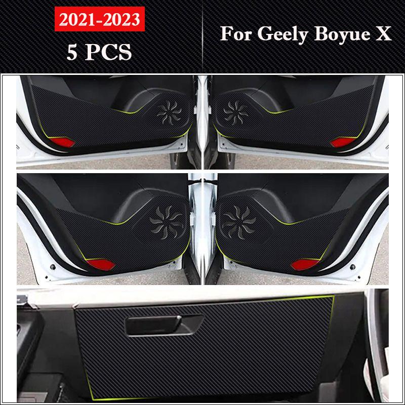 For Geely Boyue X 2026-2026 Car Door Anti Kick Pad Glove Box Protection Stickers Interior Decor Anti Dirty Anti-collision Film
