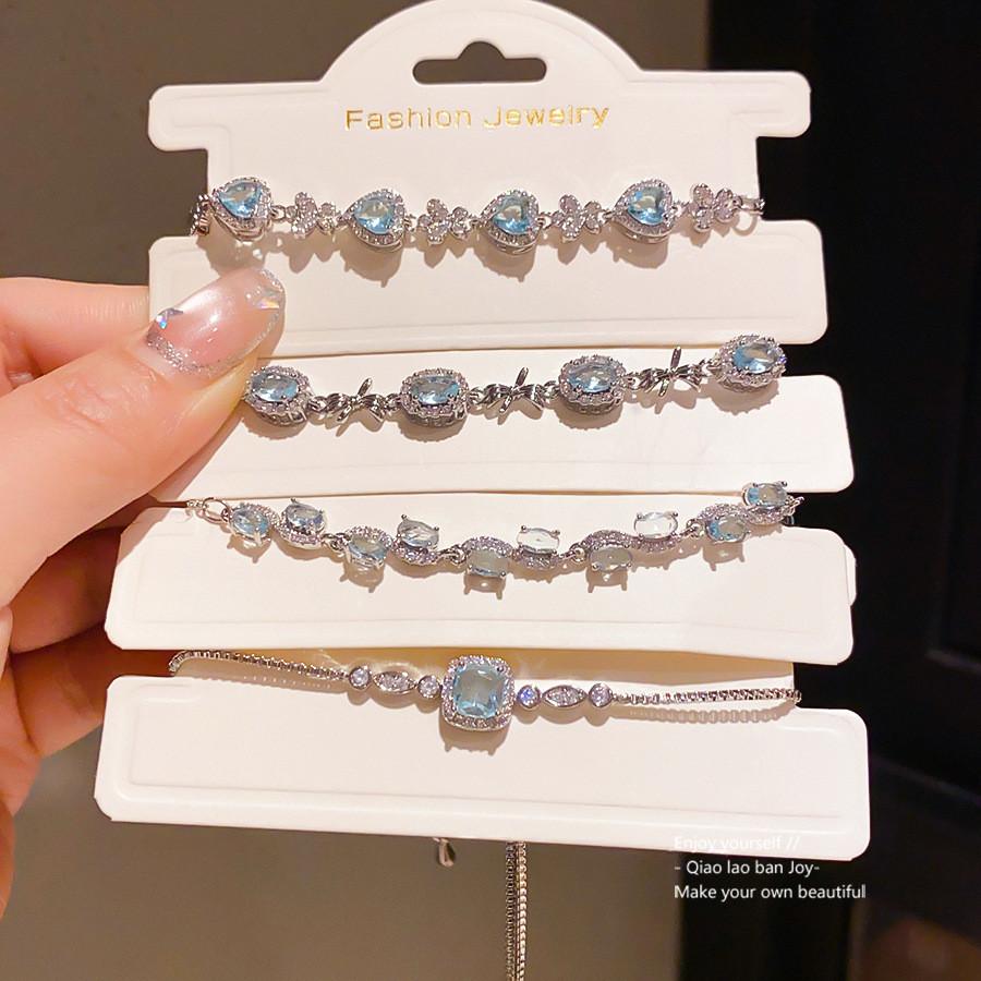 Zircon Flower Cubic Copper Bracelet With Elegant Design For Gift Giving