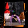 Witch Bat Facelesses Old Man Doll for Home Decoration Stylish Halloween Theme Accessories Festives Party Ornament