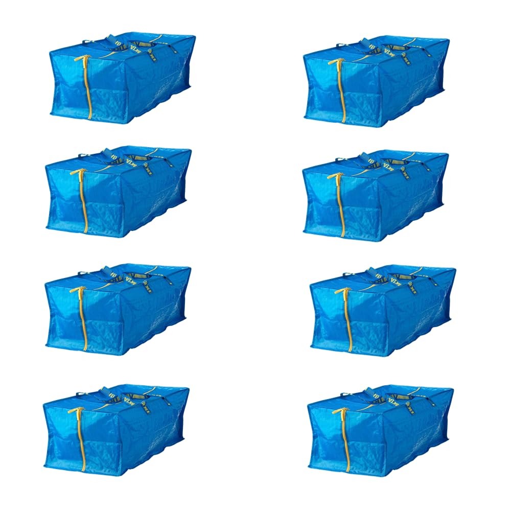 

IKEA Frakta Storage Bags, XL, Blue, 4-Pack (8-Pack) - B01N952D64