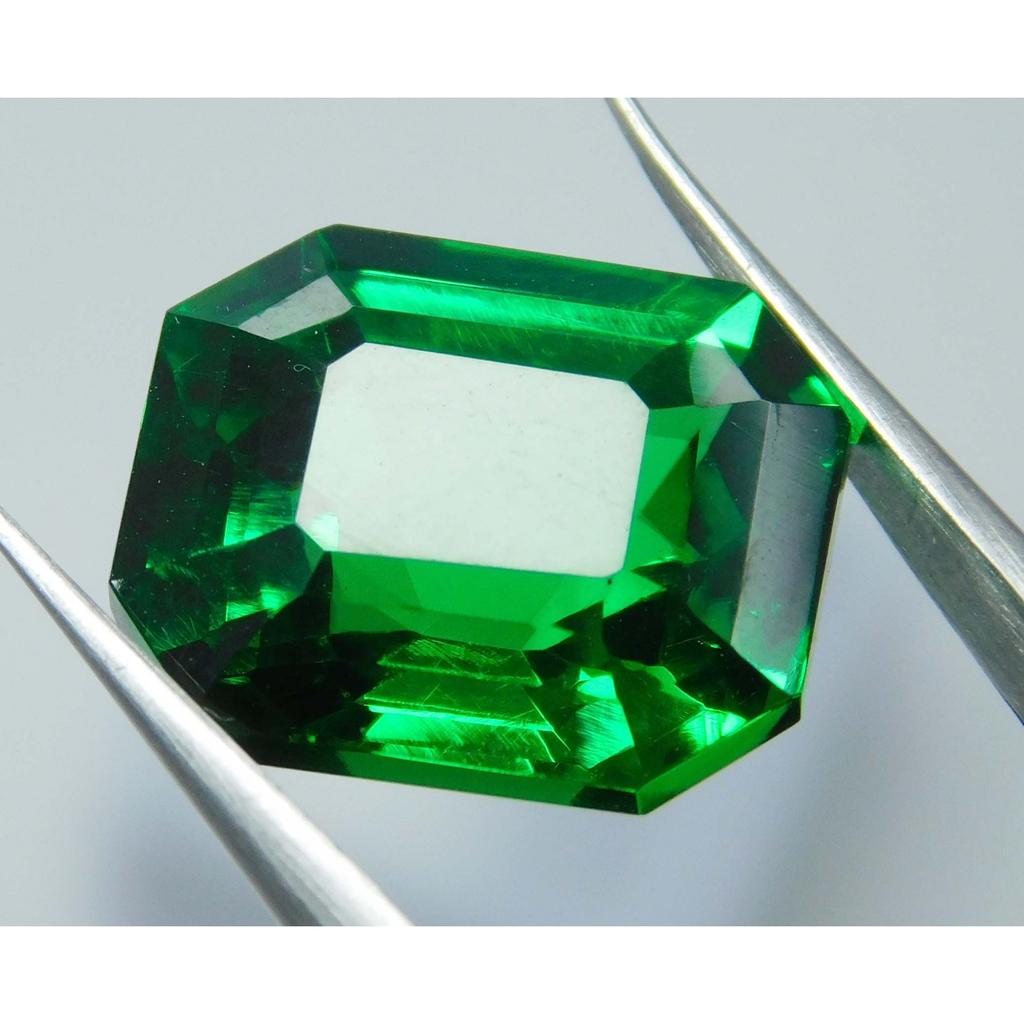 Natural Genuine Tourmaline Green Emerald Cut 10.75 Ct CERTIFIED Loose Gemstone A-2136