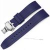 Wasserdichtes Gummi-Uhrenarmband für Seiko TPU-Armband für Rolex Schnellverschluss Silikon-Schmetterlingsschließe Taucherarmband 20mm 22mm 24mm