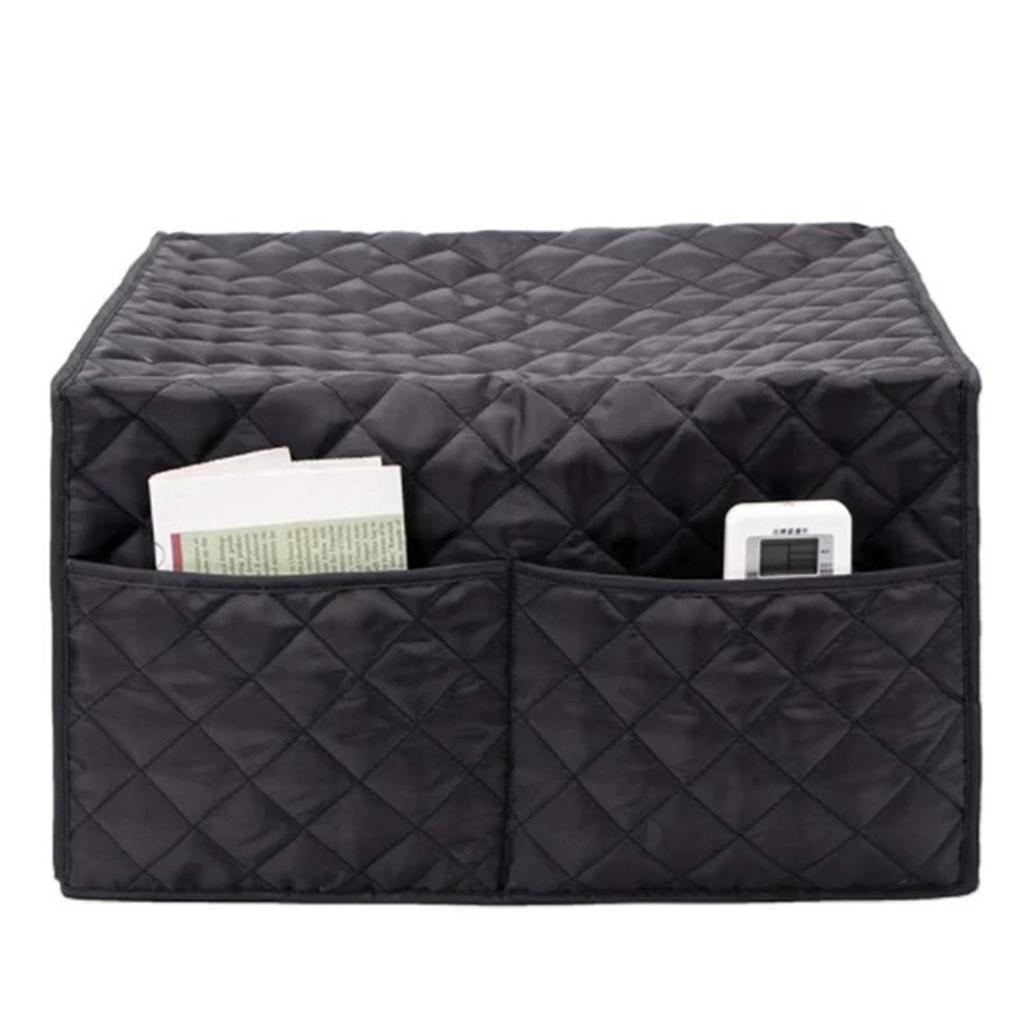 Convection Toaster Oven Cover Smart Microwave Oven Protector Waterproof Dustproof Large Size Cotton Quilted Cover with 2 Pockets