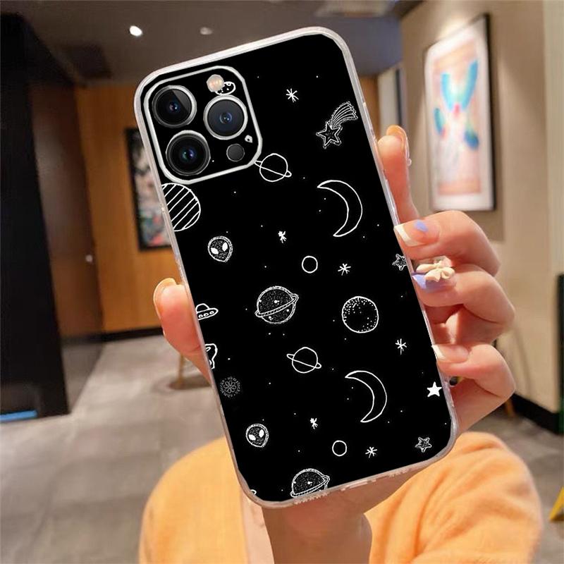 Phone Case For Iphone 17 Pro Max Air 16 15 14 13 Pro Max 15 16 Pro 15Plus Stars Space Astronaut