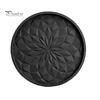 Modern Kitchen Table Accessories Silicone Coaster Set with Holder, Non Slip Diamond Pattern Drink Coasters for Drinks Cups Glasses, Heat Resistant Mat