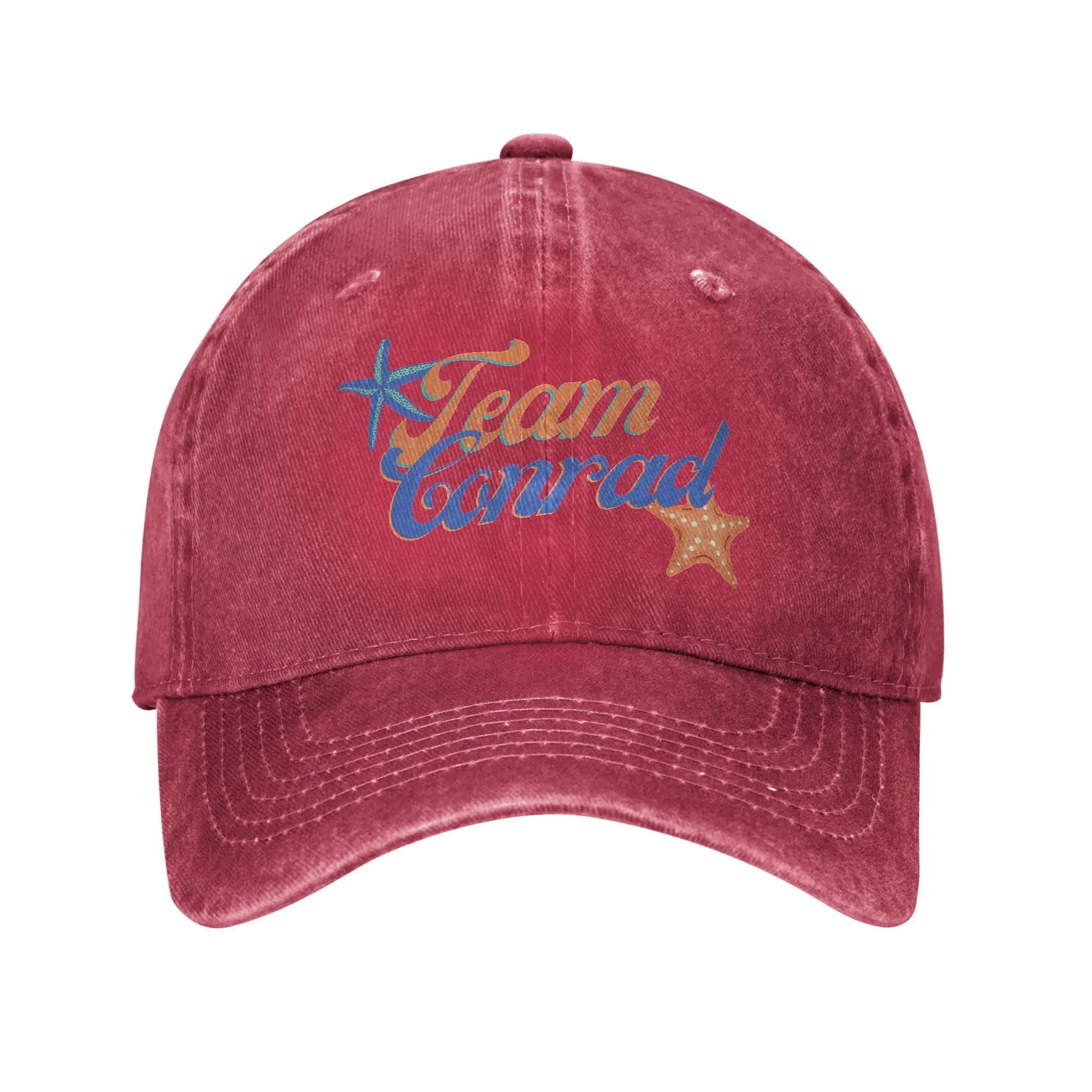 

Team Conrad Logo Washed Baseball Cap Casual Sun Hip Hop Hats Spring Unisex Adult Hunting Camping Baseball Caps One Size