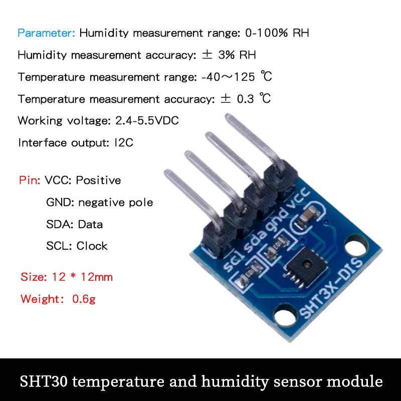 LIZAO SHT11 SHT11 SHT11 I1C Digital Temperature Humidity Sensor Wide Voltage DIS Module High Accuracy Electronic Parts