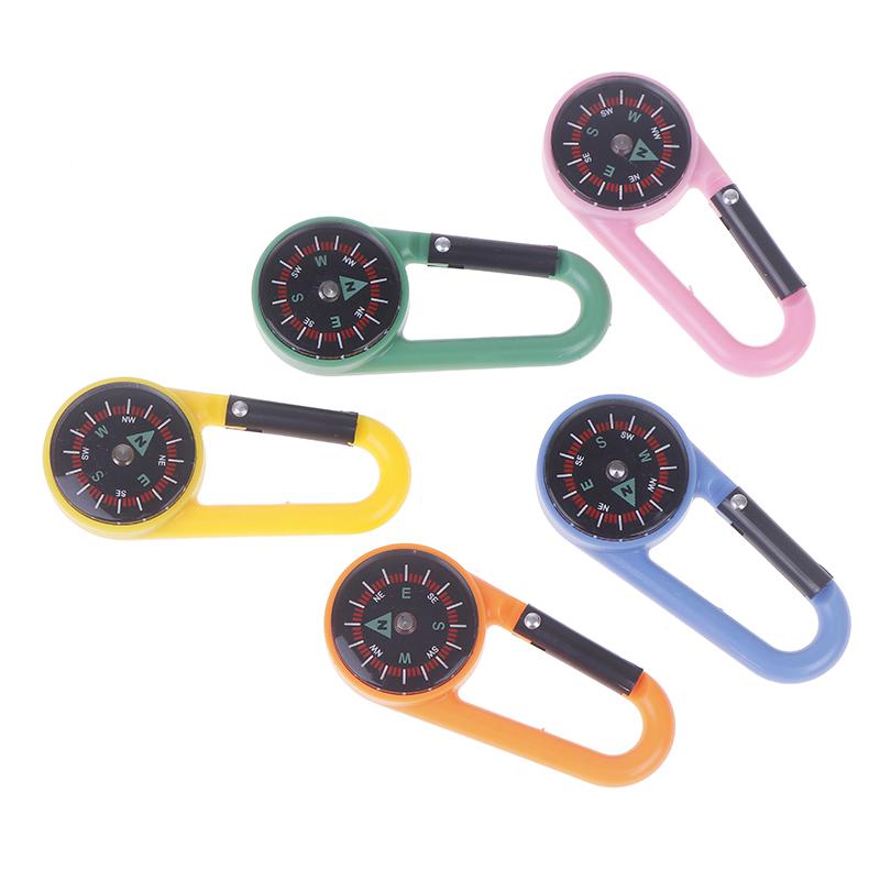 Εξωτερικό ABS Μίνι Πυξίδα Καραμπίνερ Κάμπινγκ Πολύχρωμο Κλειδοθήκη Γρήγορης Απελευθέρωσης Ορειβασία Πεζοπορία Πόρπη Σακιδίου Με Πυξίδα