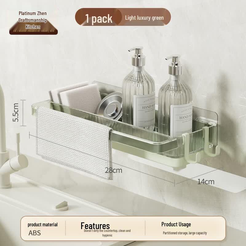Kitchen Sink Dishcloth & Sponge Drainer Rack