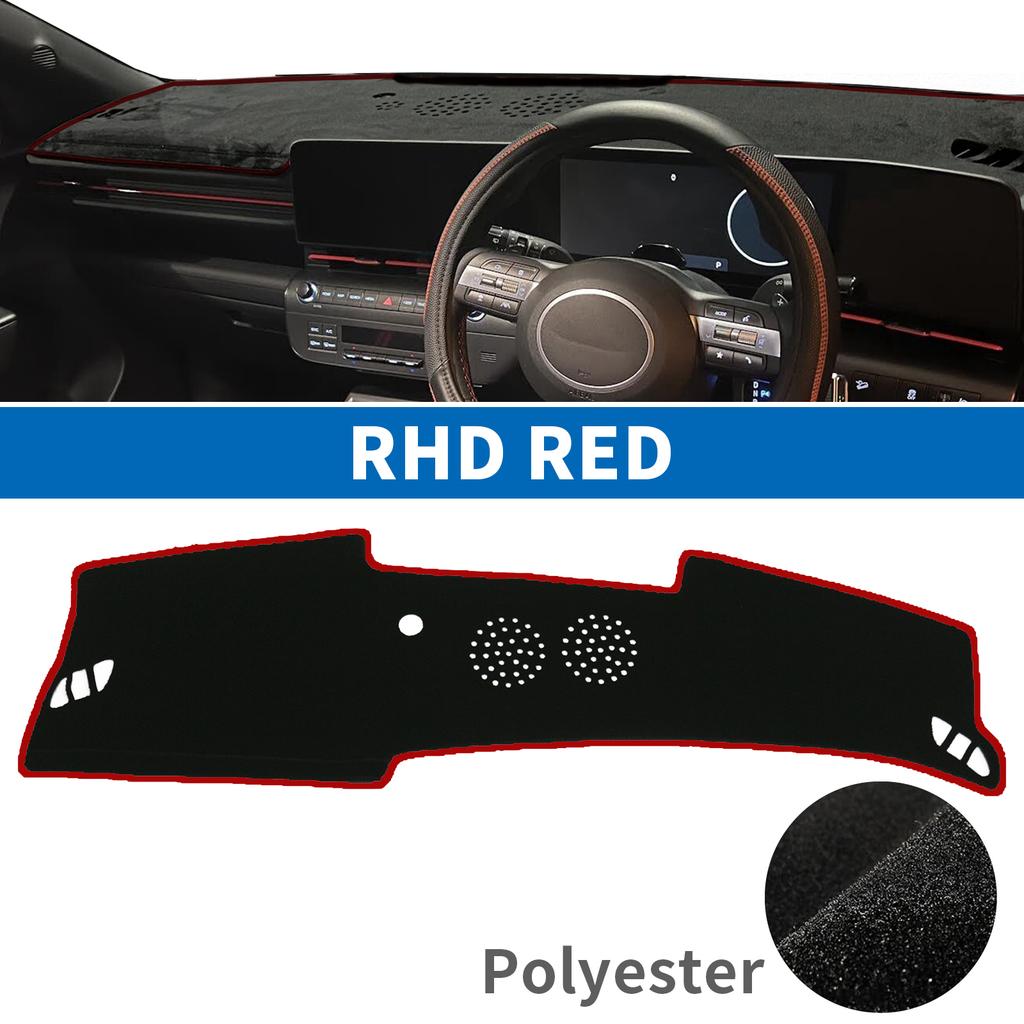 For Hyundai Kona 2024 2025 2026 (Without HUD) Accessories Sunshade Protective Carpet Dash Pad Dashmat Car Dashboard Mat