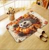Autumn Harvest Pumpkin Hedgehog Welcome Door Mat Decor Kitchen Corridor Balcony Rugs Bedroom Beside Foot Mat Bathroom Rugs